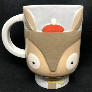Suzy Ultman Squirrel Bunny Mug 2014 Crate & Barrel